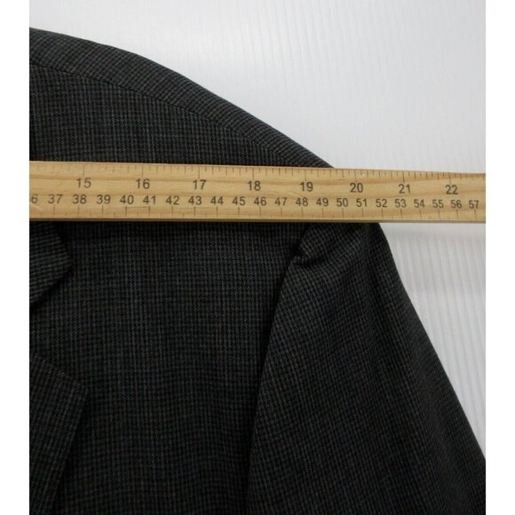 Samuelsohn Sport Coat 46 Long Blazer Houndstooth Wool Super 100 VINTAGE - Picture 7 of 14